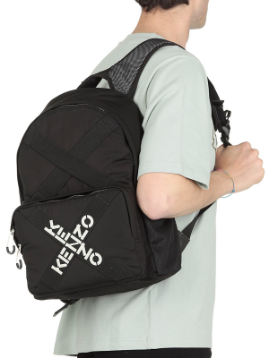 Kenzo Sport Logo Printed Backpack