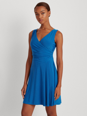 Matte Jersey Surplice Dress