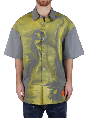 Heron Preston Graphic Printed Short Sleeve Shirt