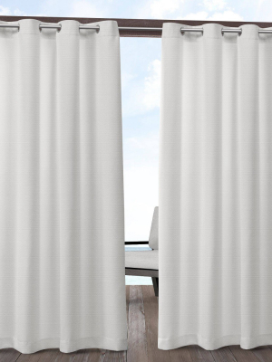 Aztec Indoor/outdoor Grommet Top Light Filtering Window Curtain Panels - Exclusive Home