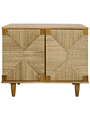 Noir Brook 2 Door Teak Sideboard