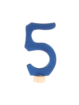 Grimm's Wooden Number 5 Figurine