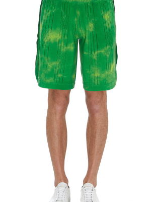 Gcds Tie-dye Knitted Bermuda Shorts