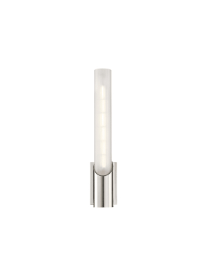 Pylon 1 Light Wall Sconce Polished Nickel