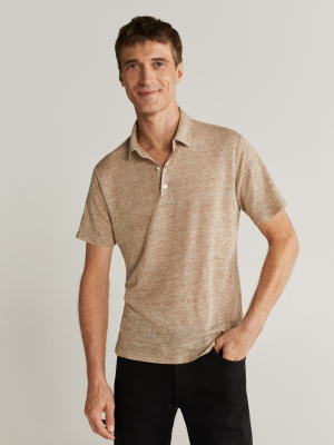 100% Linen Polo Shirt