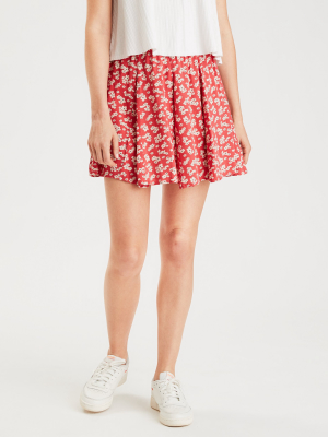 Ae Floral Flutter Mini Skirt