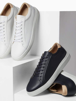 Series 8 Navy Leather Sneaker