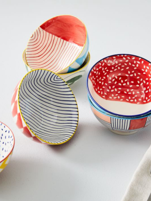 Hand-painted Pattern Pop Bowls - Small