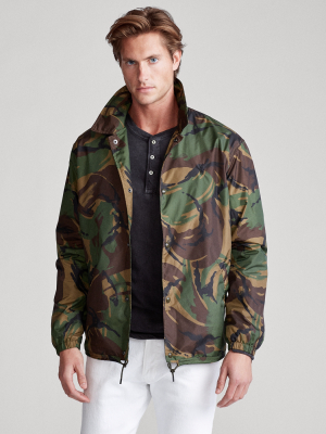 Camo-print Coach Jacket