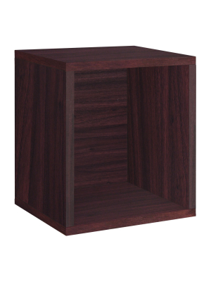 Way Basics Stackable Eco Storage Cube Cubby Organizer Espresso Wood Grain