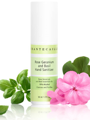 Rose Geranium And Basil Hand Sanitizer