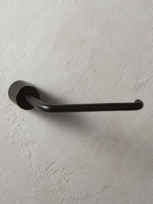 Rough Cast Black Toilet Paper Holder