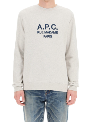 A.p.c. Rufus Logo Embroidered Sweatshirt