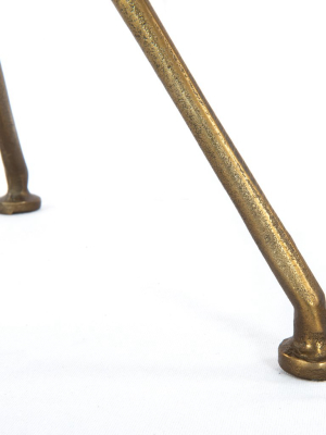 Schmidt Accent Table In Raw Brass