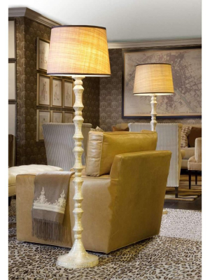 Ornate Pillar Floor Lamp - D