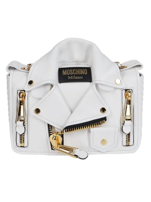 Moschino Biker Jacket Shoulder Bag