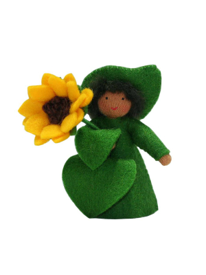 Sunflower Prince Holding Flower · Brown