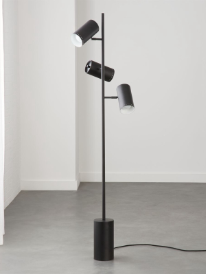 Trio Black Floor Lamp