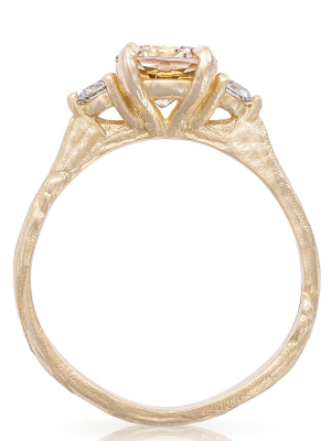 Solid Gold You Me & Magic - One Carat Morganite & Classic Diamond Ring