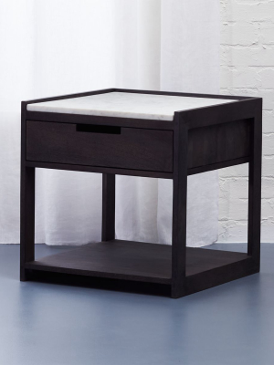 Tux Marble Top Nightstand