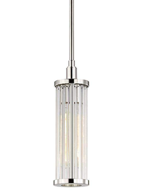 Marley 1 Light Pendant Polished Nickel