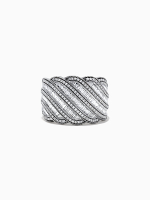 Effy Classique 14k White Gold Diamond Ring, 1.04 Tcw