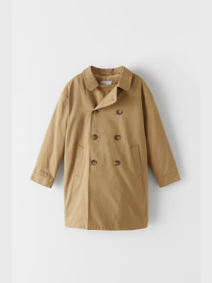 Fleece Lined Trench Coat