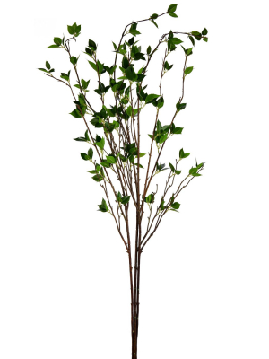 Vickerman 53" Green Cherry Leaf Spray.