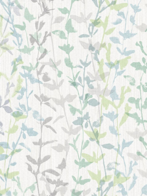 Thea Floral Trail Wallpaper In Green From The Scott Living Collection By Brewster Home Fashions