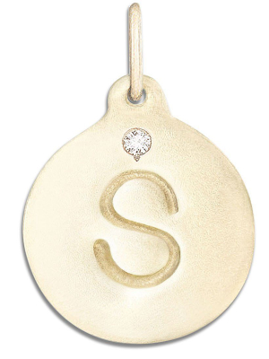 "s" Alphabet Charm With Diamond