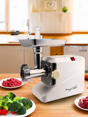 Megachef Automatic Meat Grinder - White