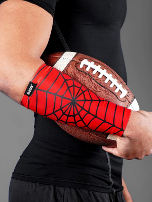 Red Web Pattern Forearm Compression Sleeve