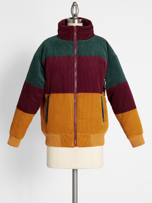 Color The Cord Puffer Jacket