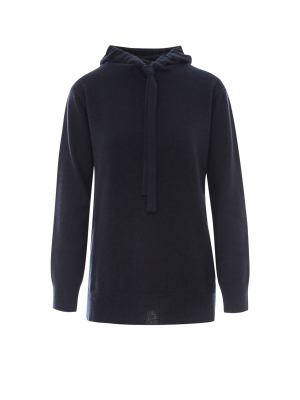 's Max Mara High Drawstring Knitted Hoodie