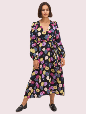 Winter Garden Wrap Dress