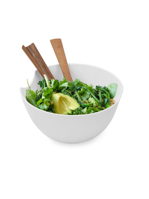 Nambe Quatro Salad Bowl & Servers