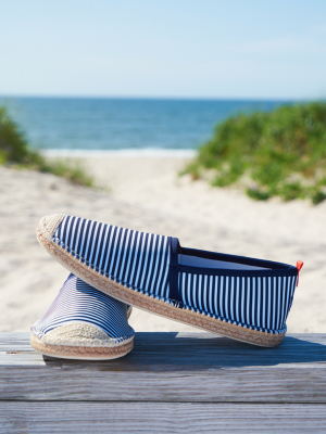 Sea Star Kids Beachcomber Espadrille - Navy/white Microstripe