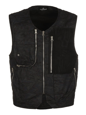 Stone Island Shadow Project Camouflage Printed Gilet