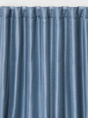 Faux Silk Room Darkening Window Curtain Panel - Threshold™