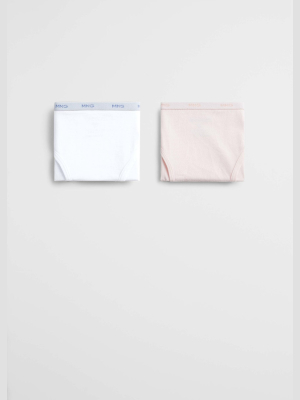 2 Pack Message Organic Cotton Panties