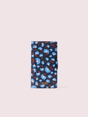 Sylvia Party Floral Iphone X & Xs Magnetic Wrap Folio Case