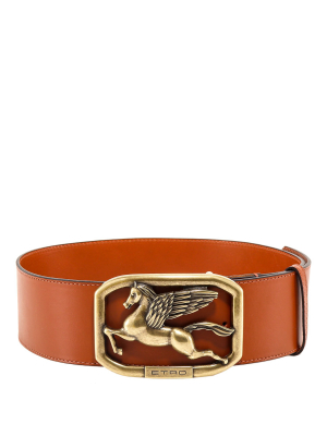 Etro Logo Plaque Belt