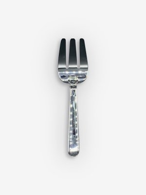 Normandie Fish Serving Fork In Silver Plate By Puiforcat