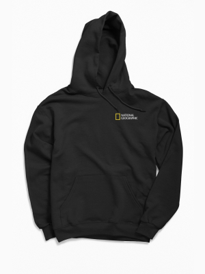 National Geographic Yellow Square Hoodie Sweatshirt