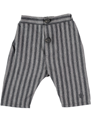 Tocoto Vintage Striped Baby Trousers - Dark Grey Stripe