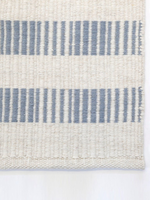 Brooke Handwoven Rug - Nordic Blue