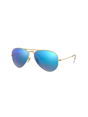 Ray-ban Rb3025 112/17 Unisex Pilot Lifestyle Sunglasses Gold