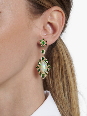 Kamakhi Opal & Peridot Earrings