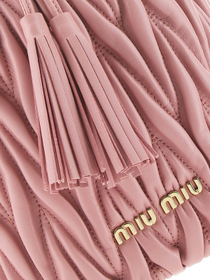 Miu Miu Logo Bucket Bag