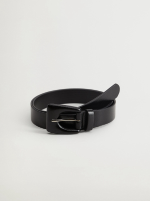 Faux-leather Belt